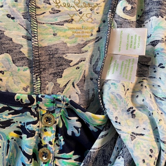 NWOT Lilly Pulitzer Merrill Maxi Tank Dress In High Tide Navy Scuba Doo XXS - Picture 13 of 15